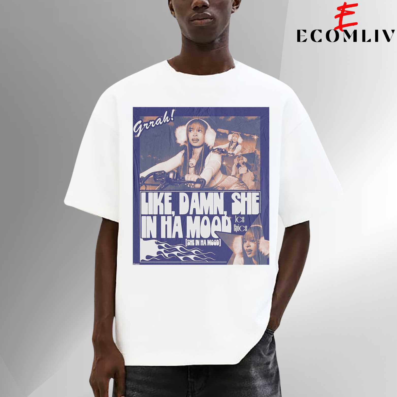 Retro Rap Vibe Tee, Ice Spice Shirt, Bronx Baddie
